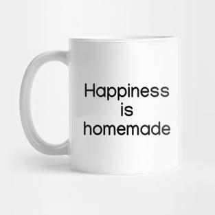 Happiness is homemade Black Mug